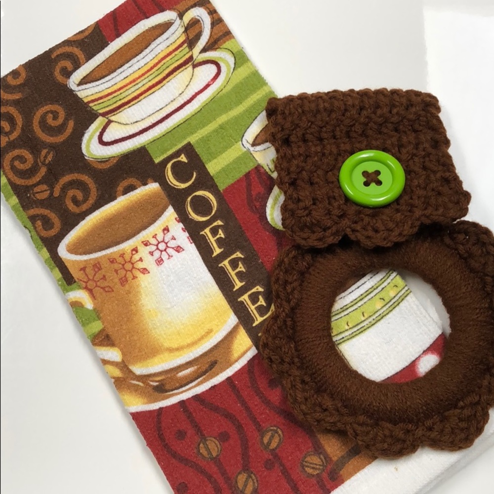 Kitchen towel hanger & cotton kitchen towel